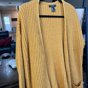 oversized knit cardigan